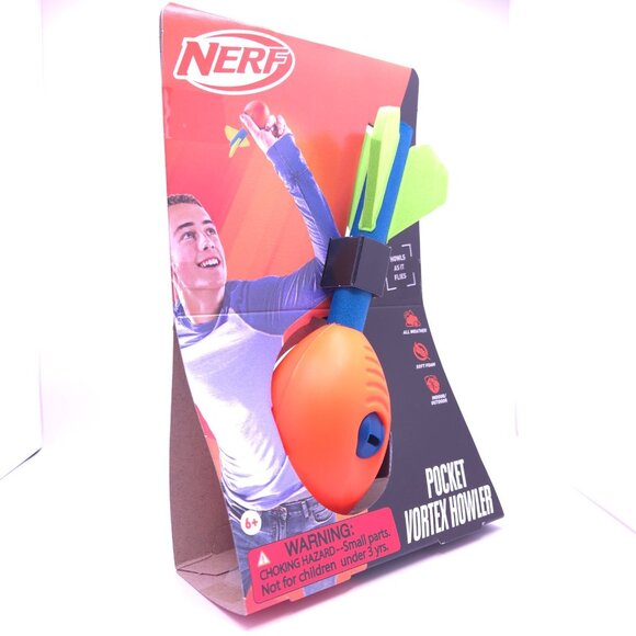 Hasbro Nerf Pocket Vortex Howler Foam Ball for Kids Football New in Box Outdoor - Picture 2 of 5